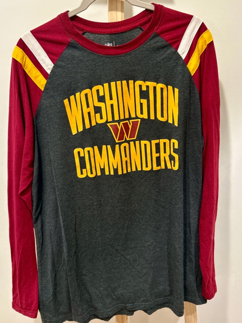 Washington Commanders Shirt XL Long Sleeve Ragland Gray Nike Mens